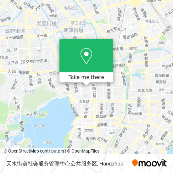 天水街道社会服务管理中心公共服务区 map