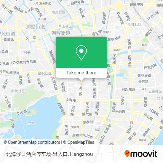 北海假日酒店停车场-出入口 map