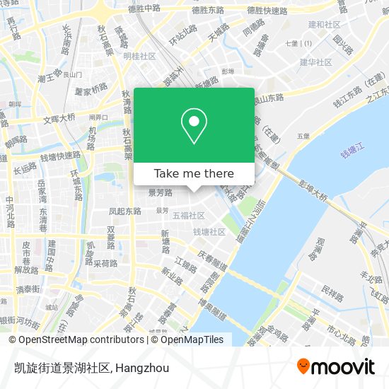 凯旋街道景湖社区 map