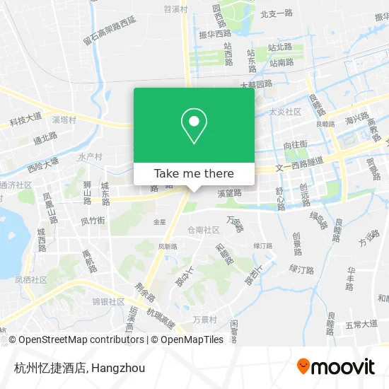 杭州忆捷酒店 map