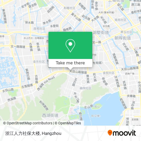 浙江人力社保大楼 map
