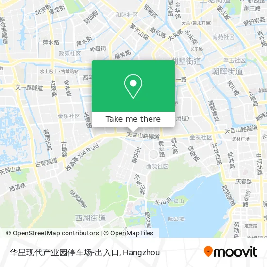 华星现代产业园停车场-出入口 map
