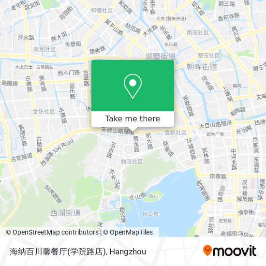海纳百川馨餐厅(学院路店) map