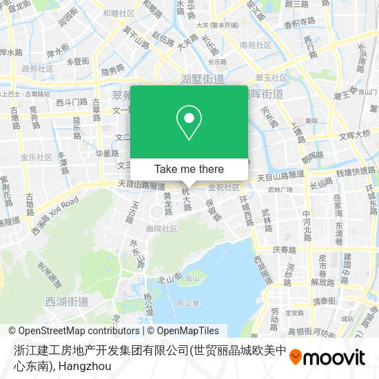 浙江建工房地产开发集团有限公司(世贸丽晶城欧美中心东南) map