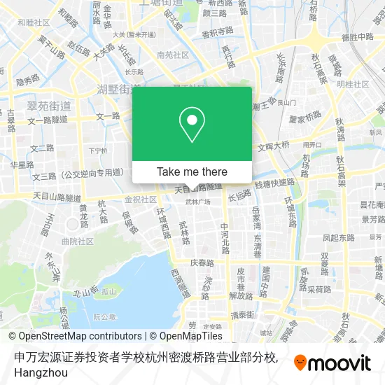 申万宏源证券投资者学校杭州密渡桥路营业部分校 map