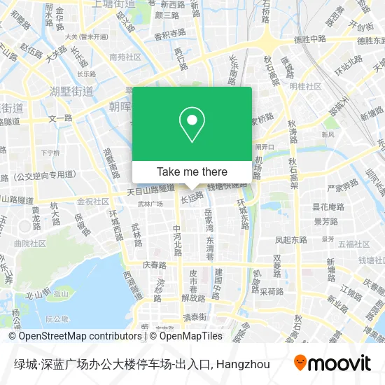 绿城·深蓝广场办公大楼停车场-出入口 map