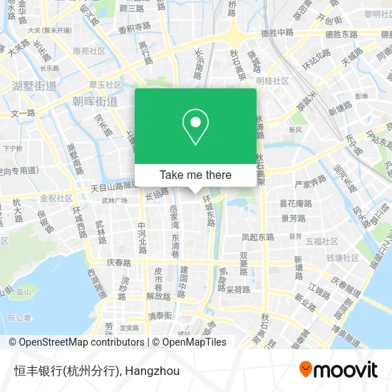 恒丰银行(杭州分行) map