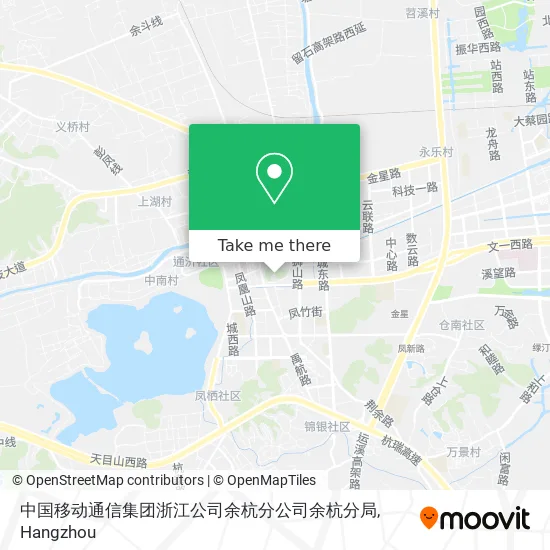 中国移动通信集团浙江公司余杭分公司余杭分局 map