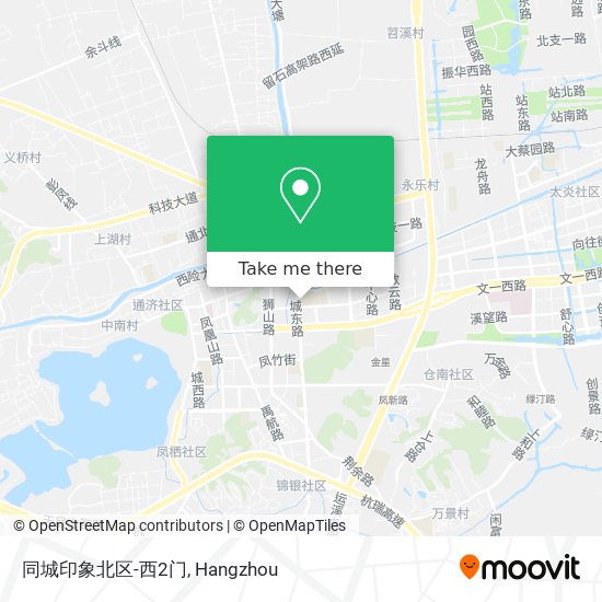 同城印象北区-西2门 map