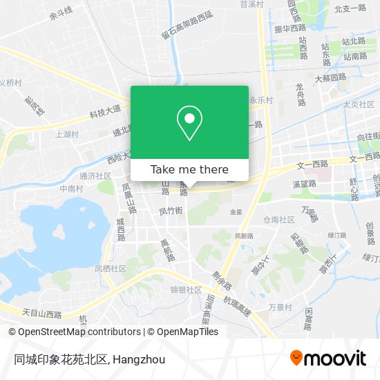 同城印象花苑北区 map