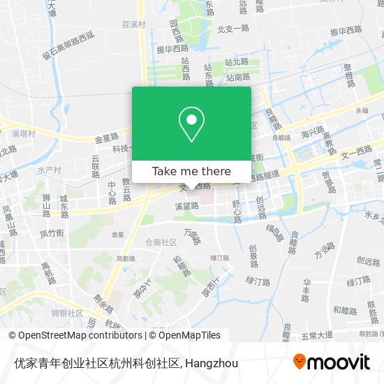 优家青年创业社区杭州科创社区 map