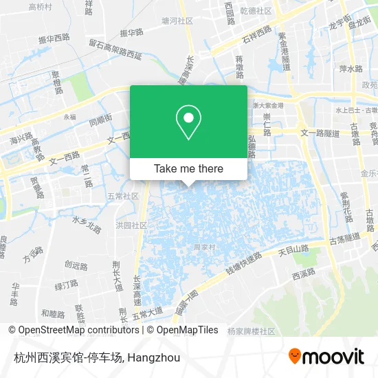 杭州西溪宾馆-停车场 map