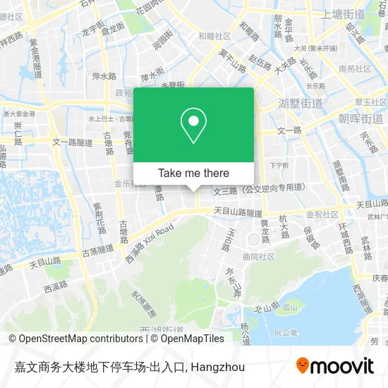 嘉文商务大楼地下停车场-出入口 map
