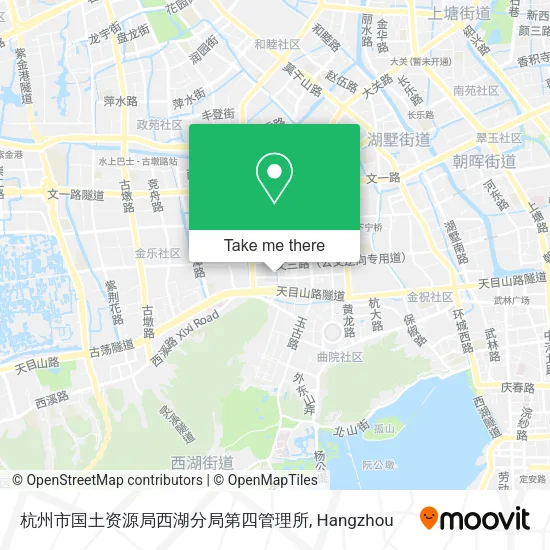 杭州市国土资源局西湖分局第四管理所 map