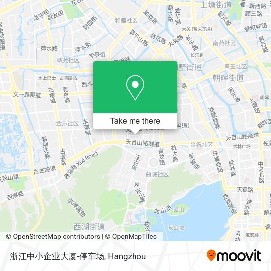 浙江中小企业大厦-停车场 map