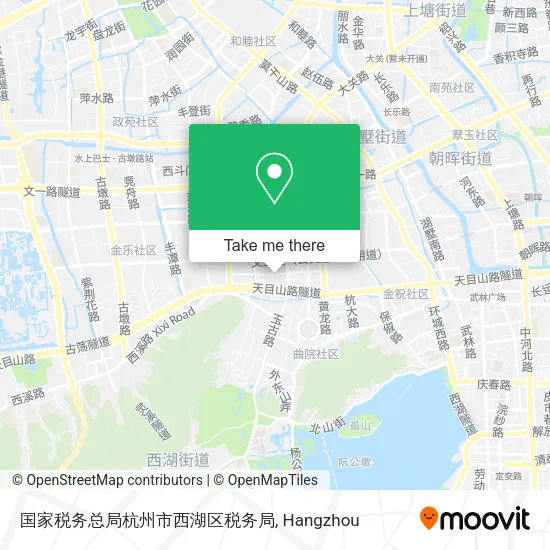 国家税务总局杭州市西湖区税务局 map