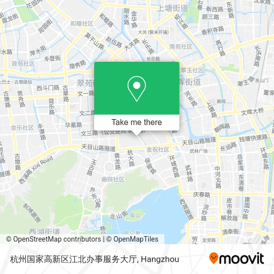 杭州国家高新区江北办事服务大厅 map