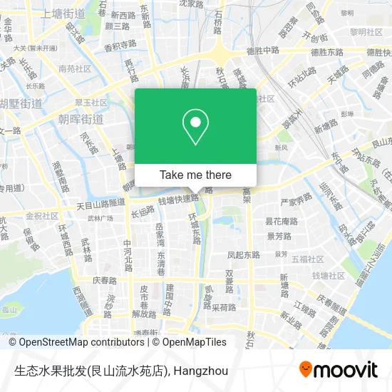 生态水果批发(艮山流水苑店) map