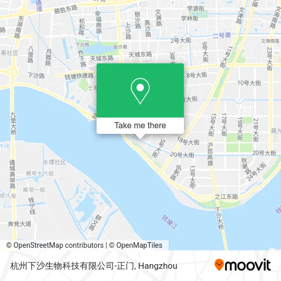 杭州下沙生物科技有限公司-正门 map