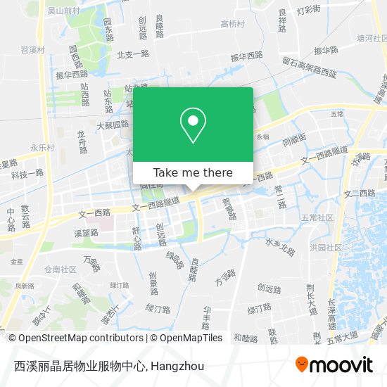 西溪丽晶居物业服物中心 map