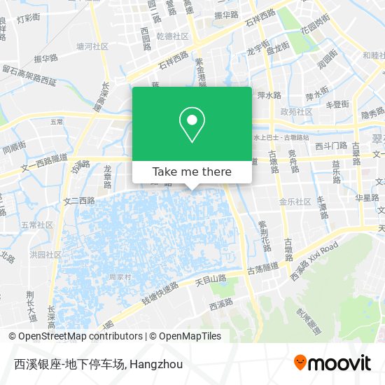 西溪银座-地下停车场 map