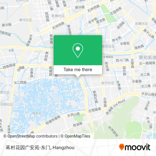 蒋村花园广安苑-东门 map