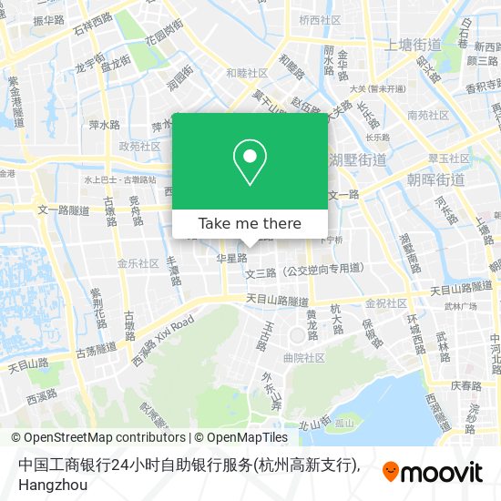 中国工商银行24小时自助银行服务(杭州高新支行) map