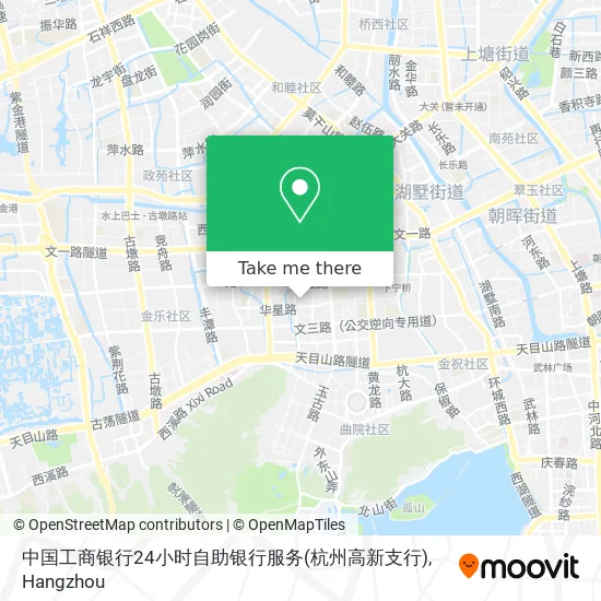 中国工商银行24小时自助银行服务(杭州高新支行) map