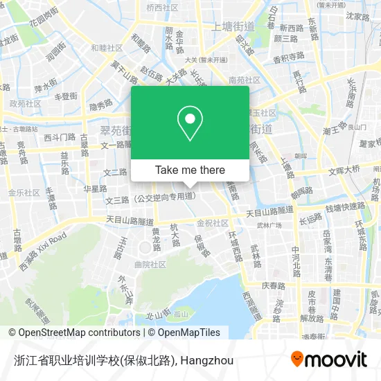 浙江省职业培训学校(保俶北路) map