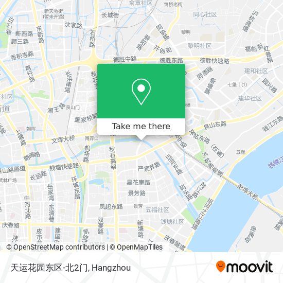 天运花园东区-北2门 map