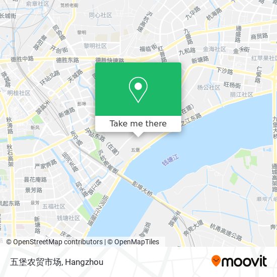 五堡农贸市场 map