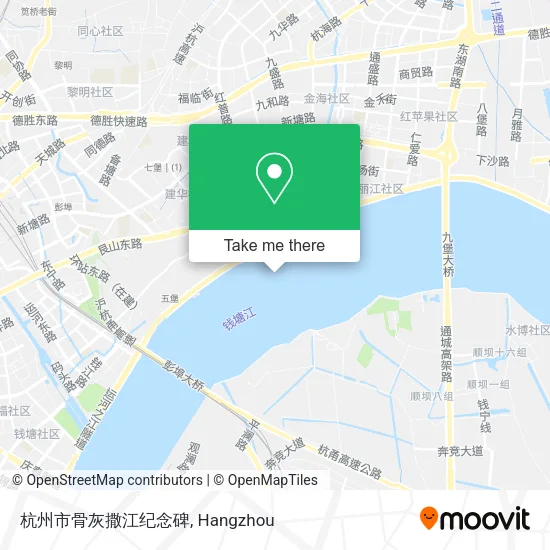 杭州市骨灰撒江纪念碑 map
