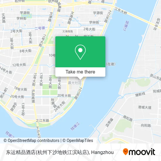 东运精品酒店(杭州下沙地铁江滨站店) map