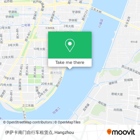 伊萨卡南门自行车租赁点 map