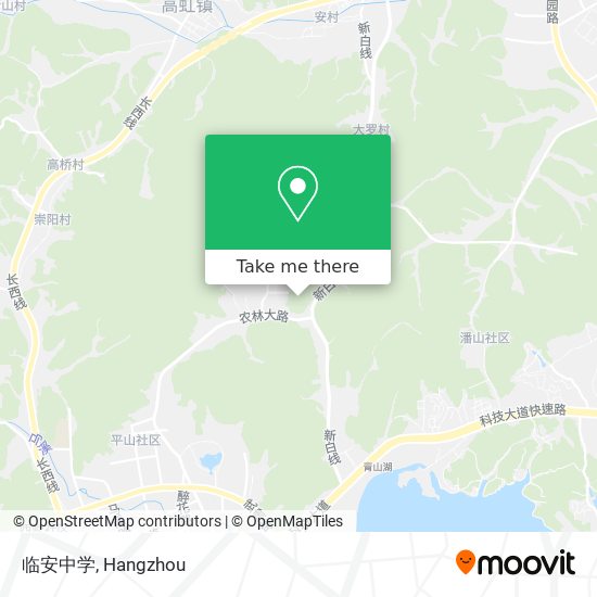 临安中学 map