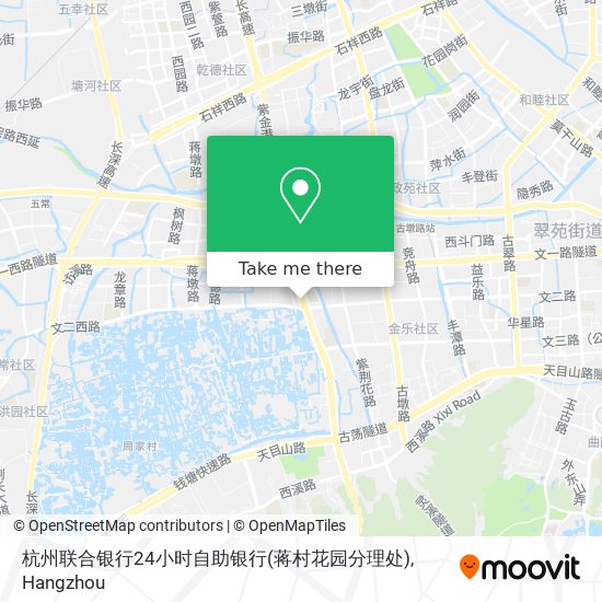 杭州联合银行24小时自助银行(蒋村花园分理处) map
