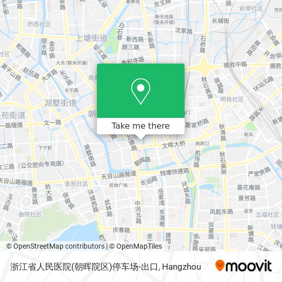 浙江省人民医院(朝晖院区)停车场-出口 map