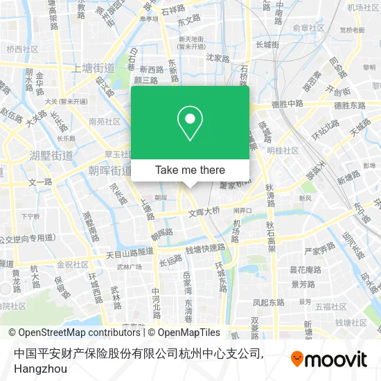 中国平安财产保险股份有限公司杭州中心支公司 map