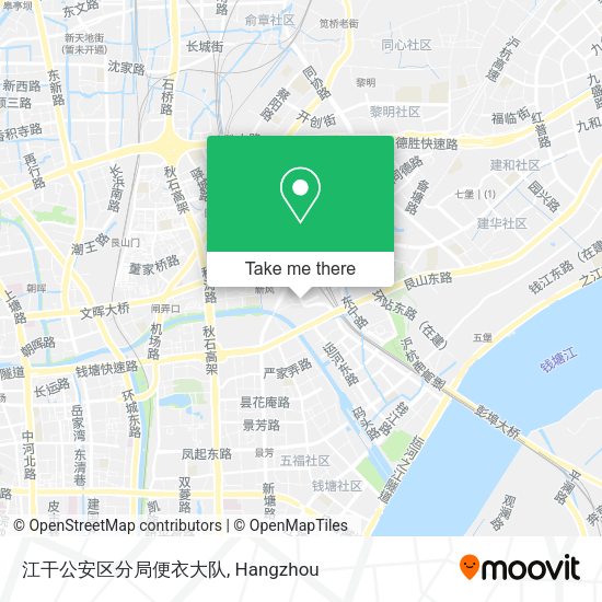 江干公安区分局便衣大队 map