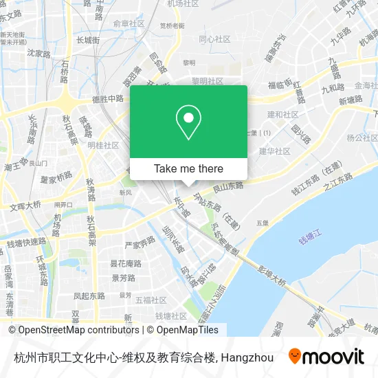 杭州市职工文化中心-维权及教育综合楼 map
