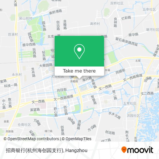 招商银行(杭州海创园支行) map