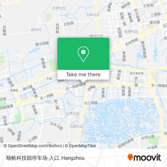 顺帆科技园停车场-入口 map