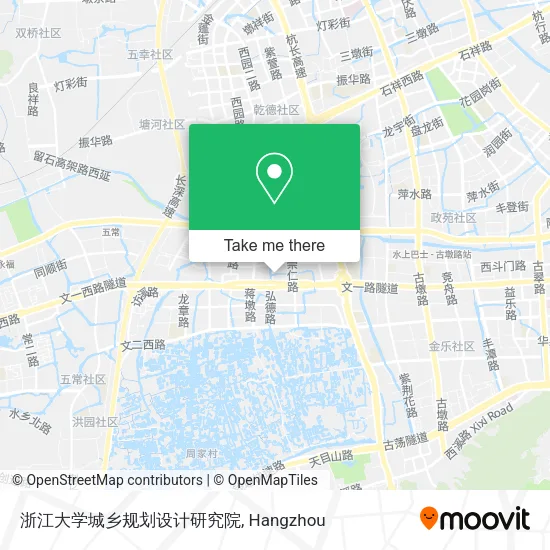 浙江大学城乡规划设计研究院 map