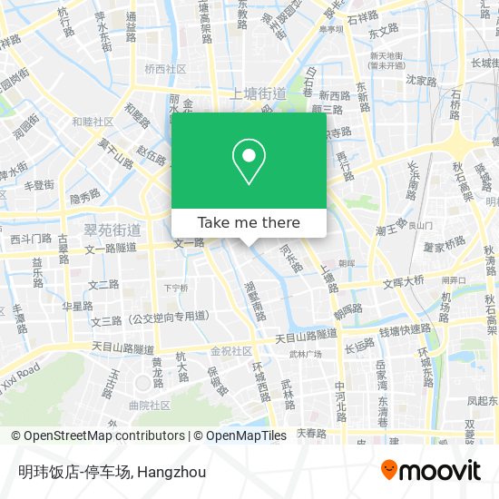 明玮饭店-停车场 map