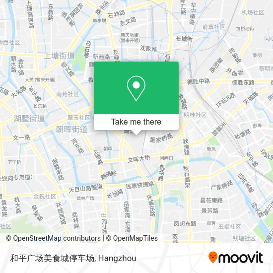 和平广场美食城停车场 map