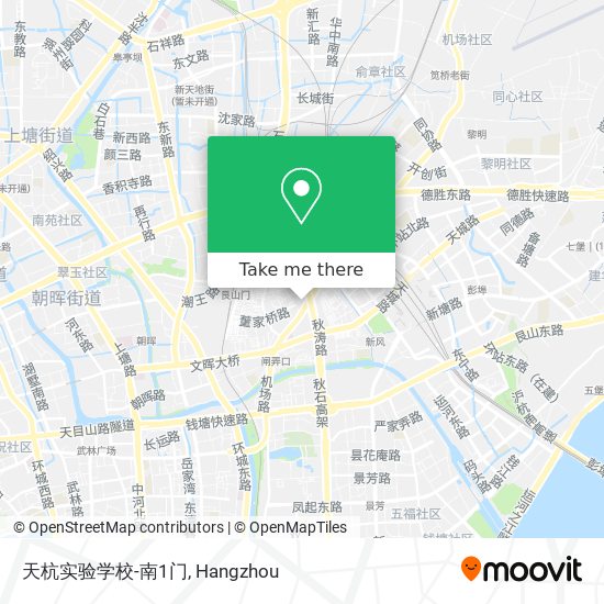 天杭实验学校-南1门 map