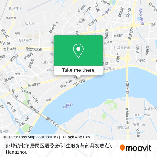 彭埠镇七堡居民区居委会(计生服务与药具发放点) map