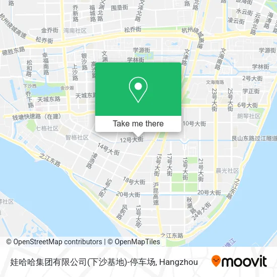 娃哈哈集团有限公司(下沙基地)-停车场 map