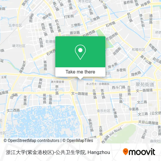 浙江大学(紫金港校区)-公共卫生学院 map
