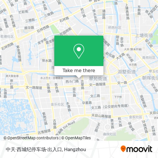 中天·西城纪停车场-出入口 map